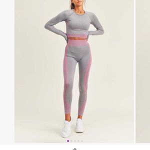 Pink Kimberly C Workout Outfit